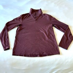 Lululemon Men’s Long sleeve Evolution Polo - Size M - Maroon